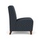 Lesro Siena Lounge Reception Armless Guest Chair, Walnut, RS Night Sky Upholstery SN1102 - alternate 2